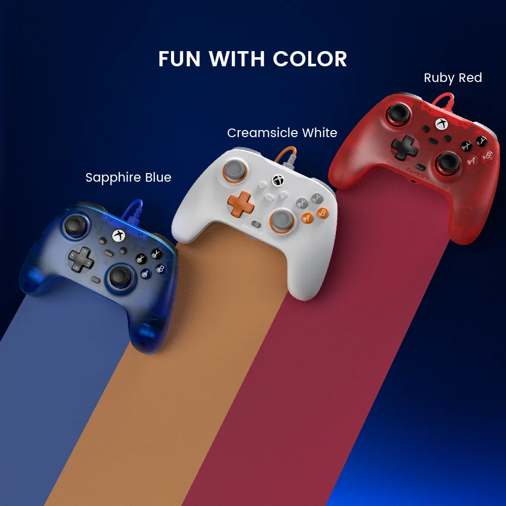 GameSir T7 Wired Xbox Controller for Series X/S & Xbox One | Hall Effect Joysticks & Triggers, Plug-and-Play Gaming