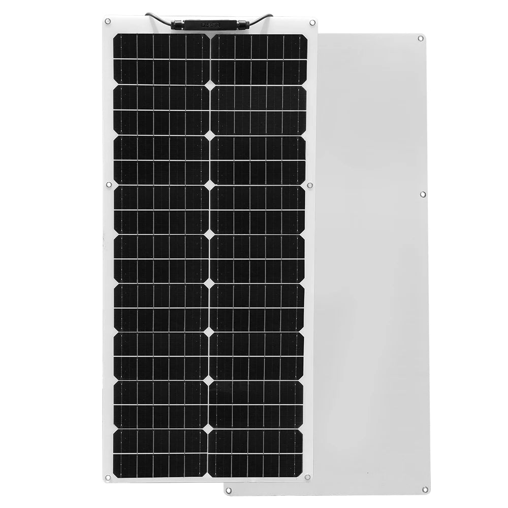 19.8V 50 Watt Flexible Solar Panel 12V 50W Solar Cell Power Generation System Waterproof  Panels For Car/RV/Yacht Battery Charge