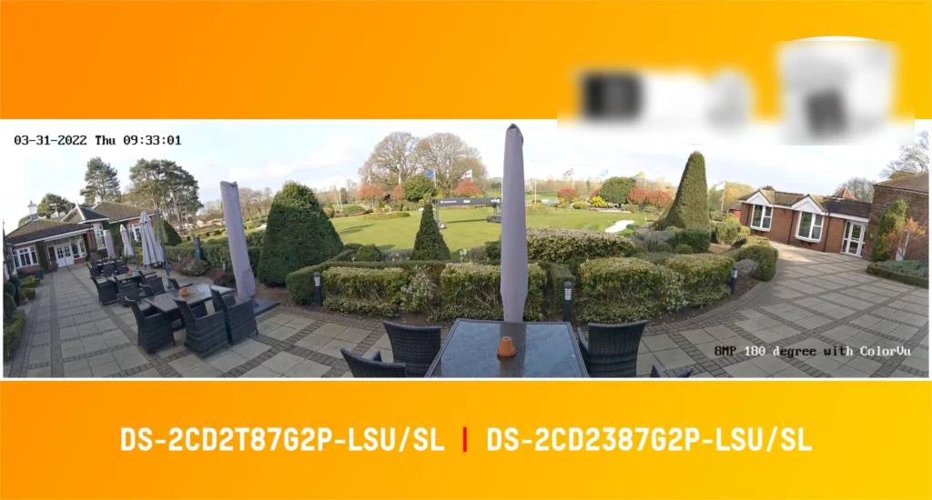 Hikvision 8MP IP Camera Panoramic ColorVu Turret DS-2CD2387G2P-LSU/SL 4K Security Double Lens Color Night Built-in Mic Speaker