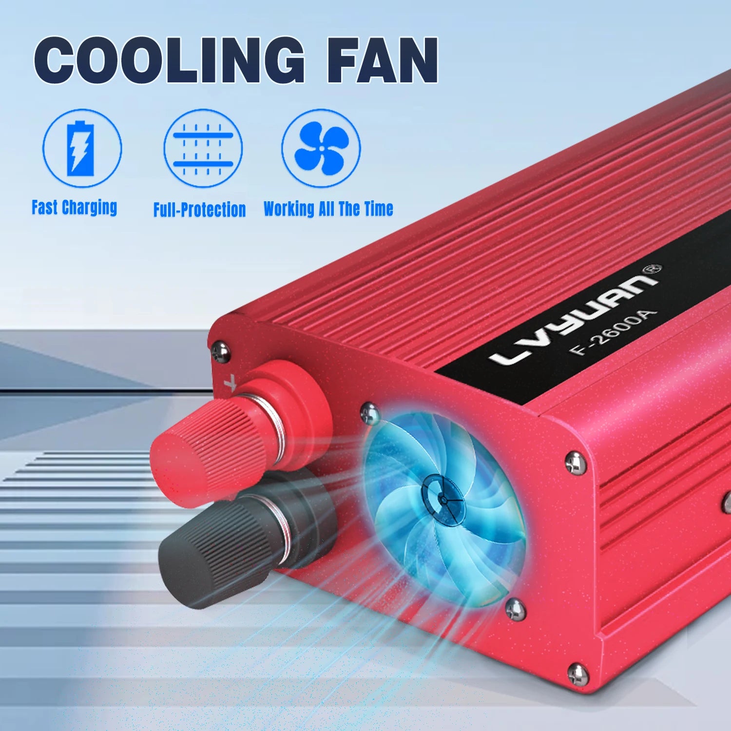 AC110V Power Inverter DC/AC 12V to 120V Car Inversor US Standard Socket 60Hz Outdoor Battery Adapter