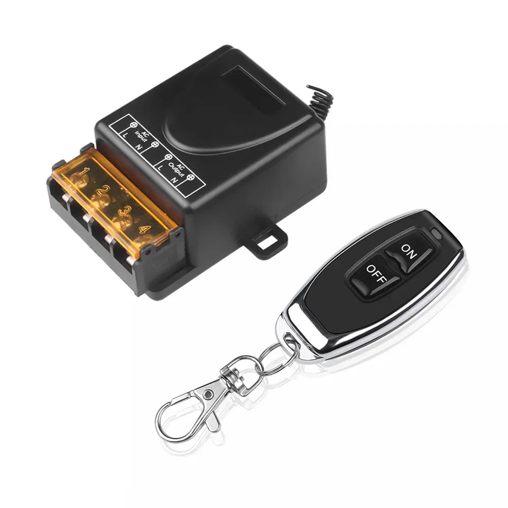 High Current Wireless Control Relay 60V-280V Relay RF Switch 4 Working Modes 433Mhz 50m Relay Receiver for Household Appliances