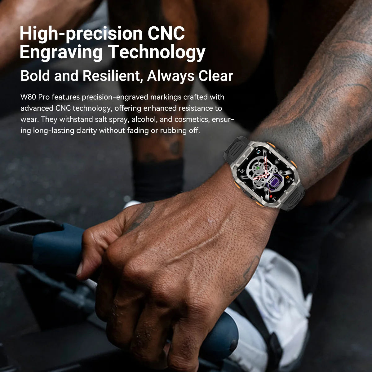 [World premiere]Blackview W80 PRO Outdoor Rugged Smart Watch, GPS Position Smartwatch, 1.91‘’ Display, 900mAh with Flashlight