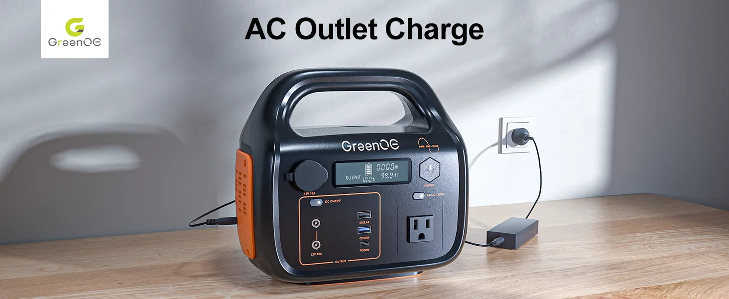 1000W 1024Wh Portable Power Station USB-C Camping Power Bank for Outdoors Solar Generator with LED 11 Ports Travel Home
