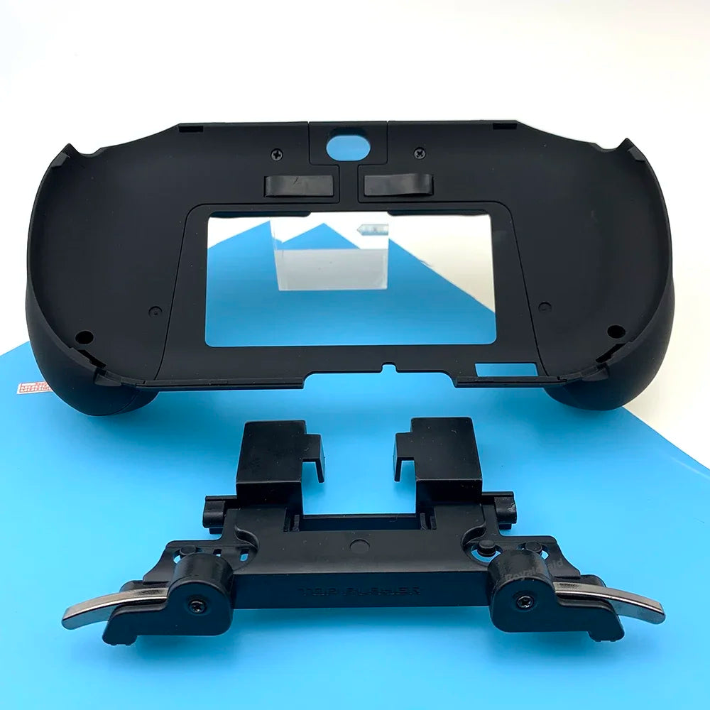 Gamepad Hand Grip Joystick Stand Shell Case Protect with L2 R2 Trigger Button For PS VITA 2000 PSV 2000 Slim + Front L2 R2 Kits