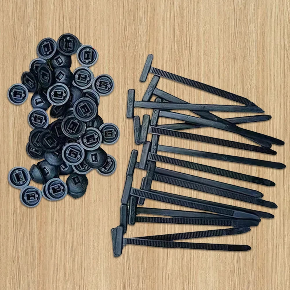 50-10PCS Multipurpose Cable Ties Self-Locking Nylon Cable Zip Tie Buckle Universal Wire Tie Fastening Strap Tool for Car Repair