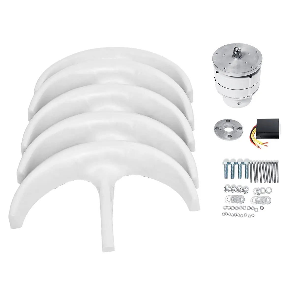 5000W Vertical Wind Turbine 12V 24V 48V Small Windmill Free Energy 220V Household Farm Sent To MPPT Controller