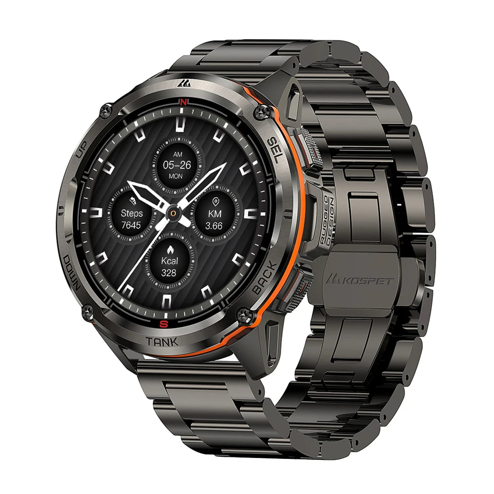 2025 Original KOSPET TANK T3 Ultra GPS Smart Watch For Men Smartwatch Waterproof 5ATM IP69K 470mAh AMOLED Bluetooth Call Watches