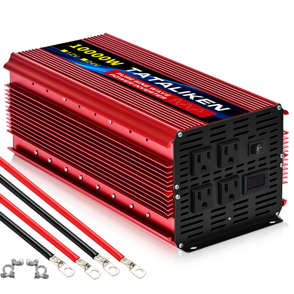 1000W/22000W/3000W/4000W 2 Sockets  Household Car Inverter DC12V to AC110V Pure Wave String 60HZ