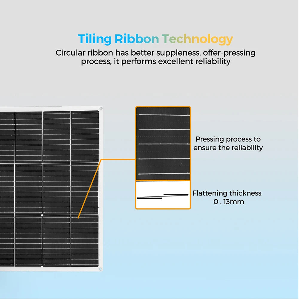 XINPUGUANG Flexible Solar Panel OR Monocrystalline Solar Battery Charger Kit Off- Grid System 1000W, 600W,400W,200W,100W