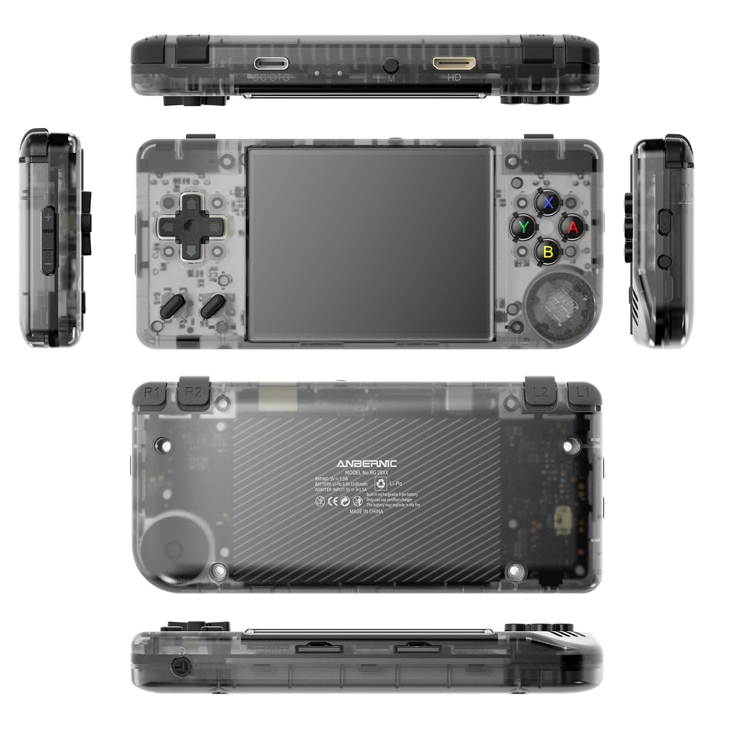 ANBERNIC RG28XX Handheld Game Console 2.83'' IPS Screen HDMI Output Portable Video Player Ebook Reader Game Player Gift Mini A30