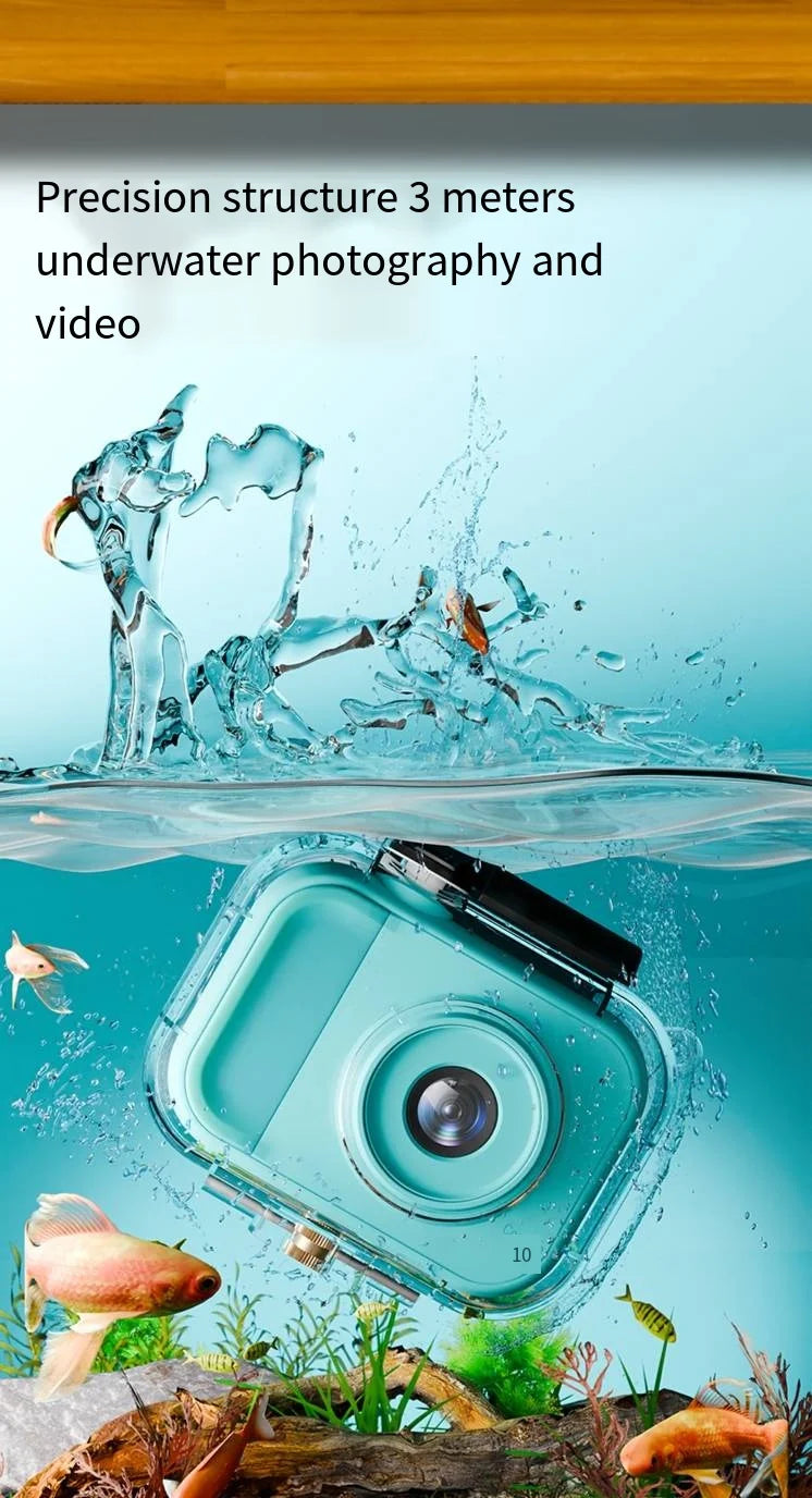 Waterproof children's camera HD digital photography video games Student travel Holiday gifts Toy mini camera