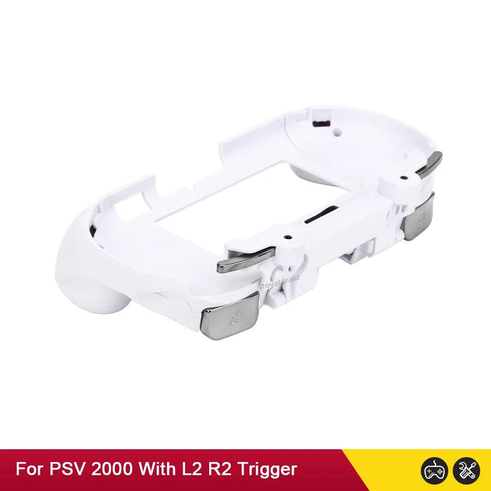 Gamepad Hand Grip Joystick Stand Shell Case Protect with L2 R2 Trigger Button For PS VITA 2000 PSV 2000 Slim + Front L2 R2 Kits
