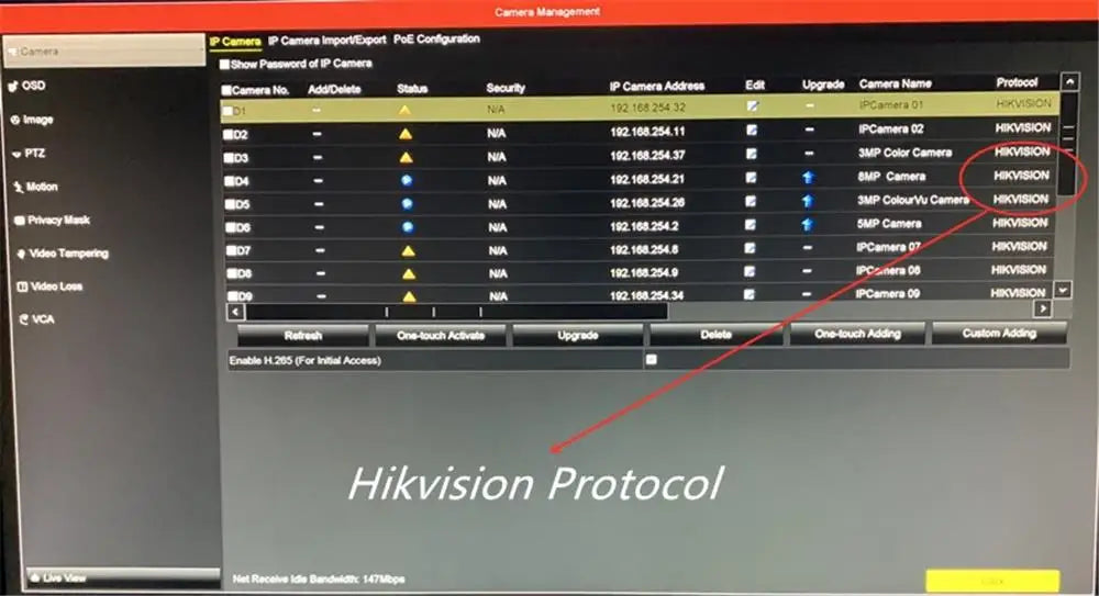 Vikylin Hikvision compatible 8MP 5X Zoom PTZ IP Camera with 2-Way Audio MD2.0 IP66 Outdoor Video Surveillance Camera Onvif CCTV