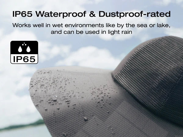 ECOFLOW Power Hat, Solar Charging Bucket Fishing Hat, Dual USB-A/USB-C Ports, SPF 50+ Wide Brim Sun Hats, XLarge 24 in, Black