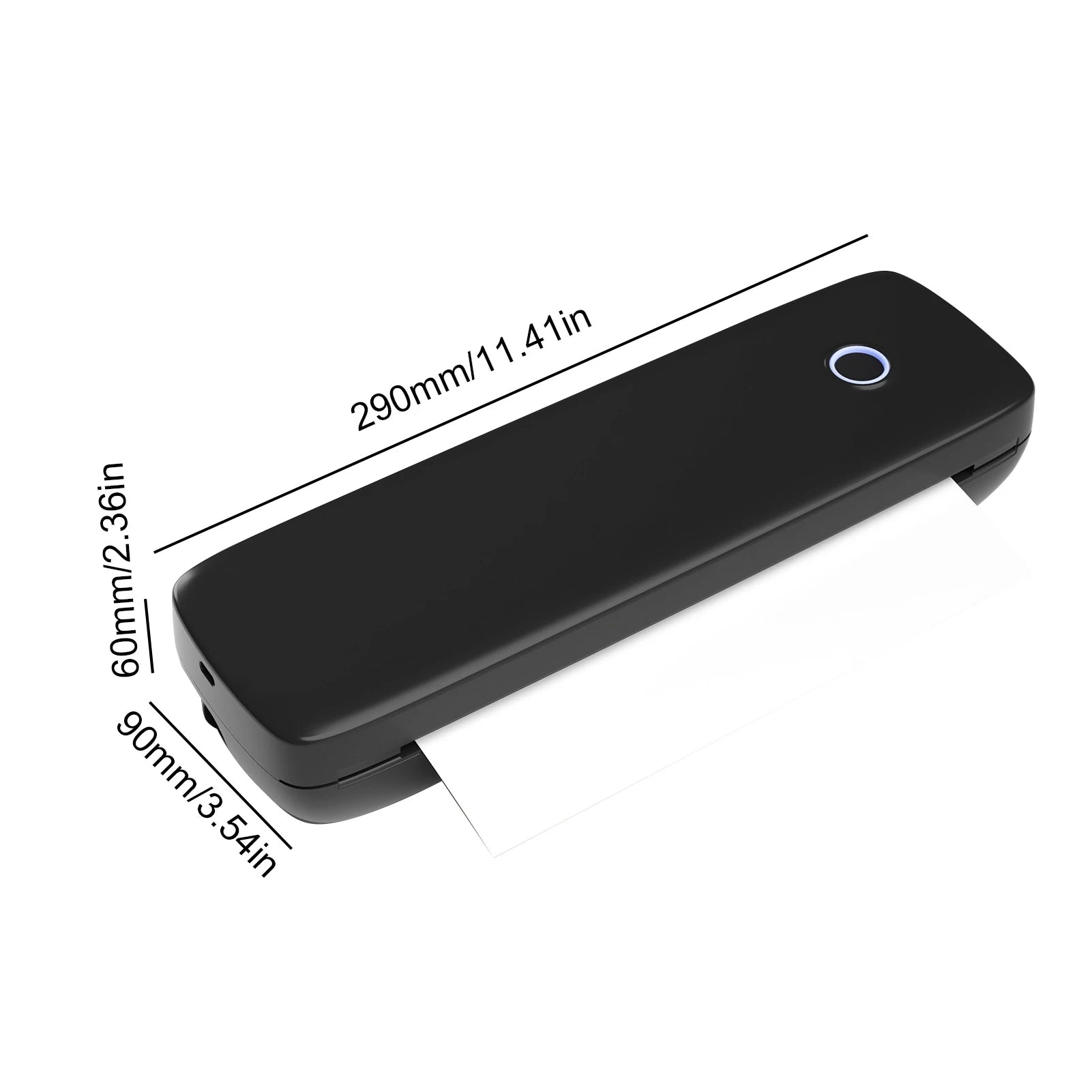 L81 A4 Thermal Printer Portable Printers Wireless Multi Size Versatile Mobile Thermal Printer 304DPI Study Office Work Tools