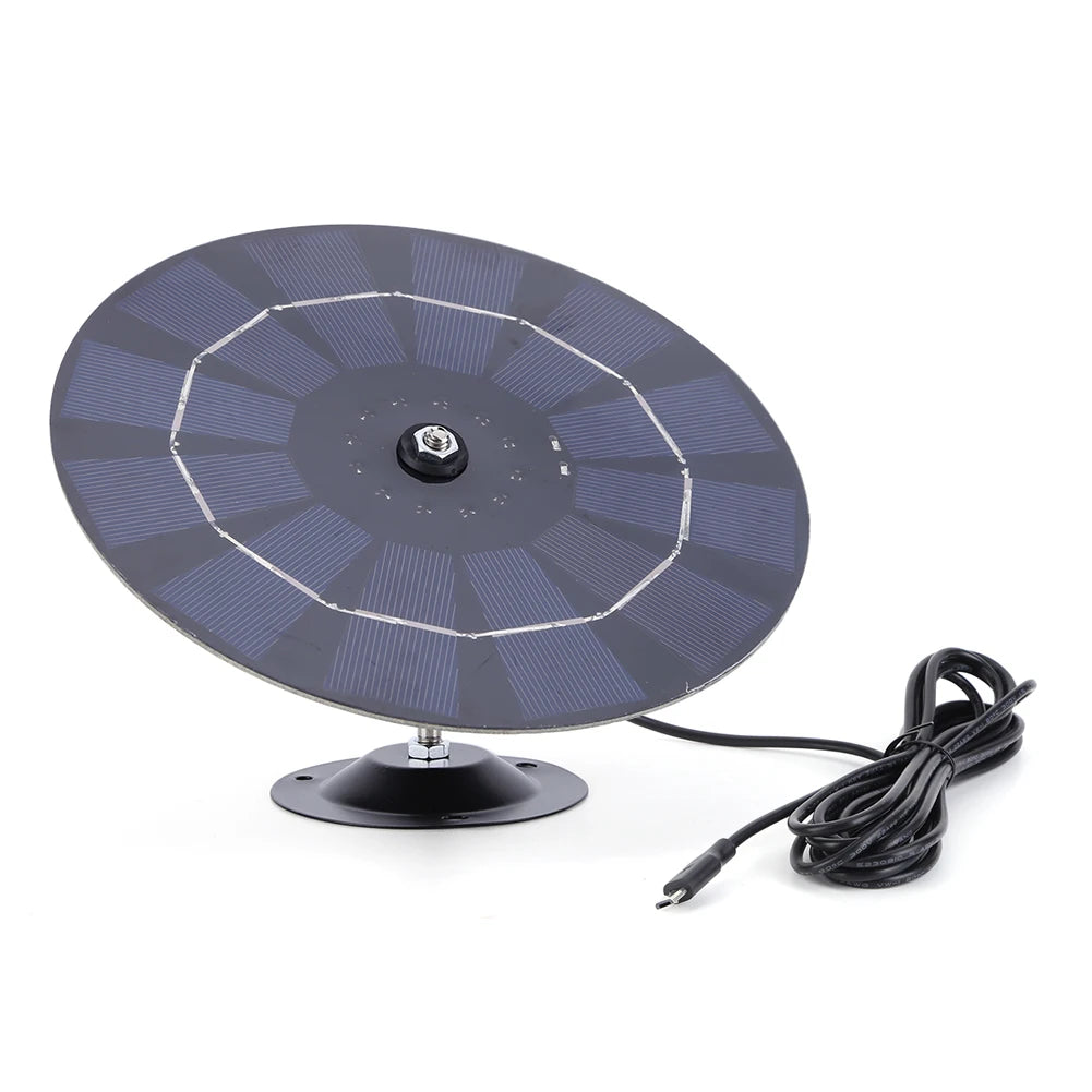 5W 5V IP Security Camera Charger Power Supply Monocrystalline Portable Solar Panel USB Wall Mount for Doorbell Courtyard Lights
