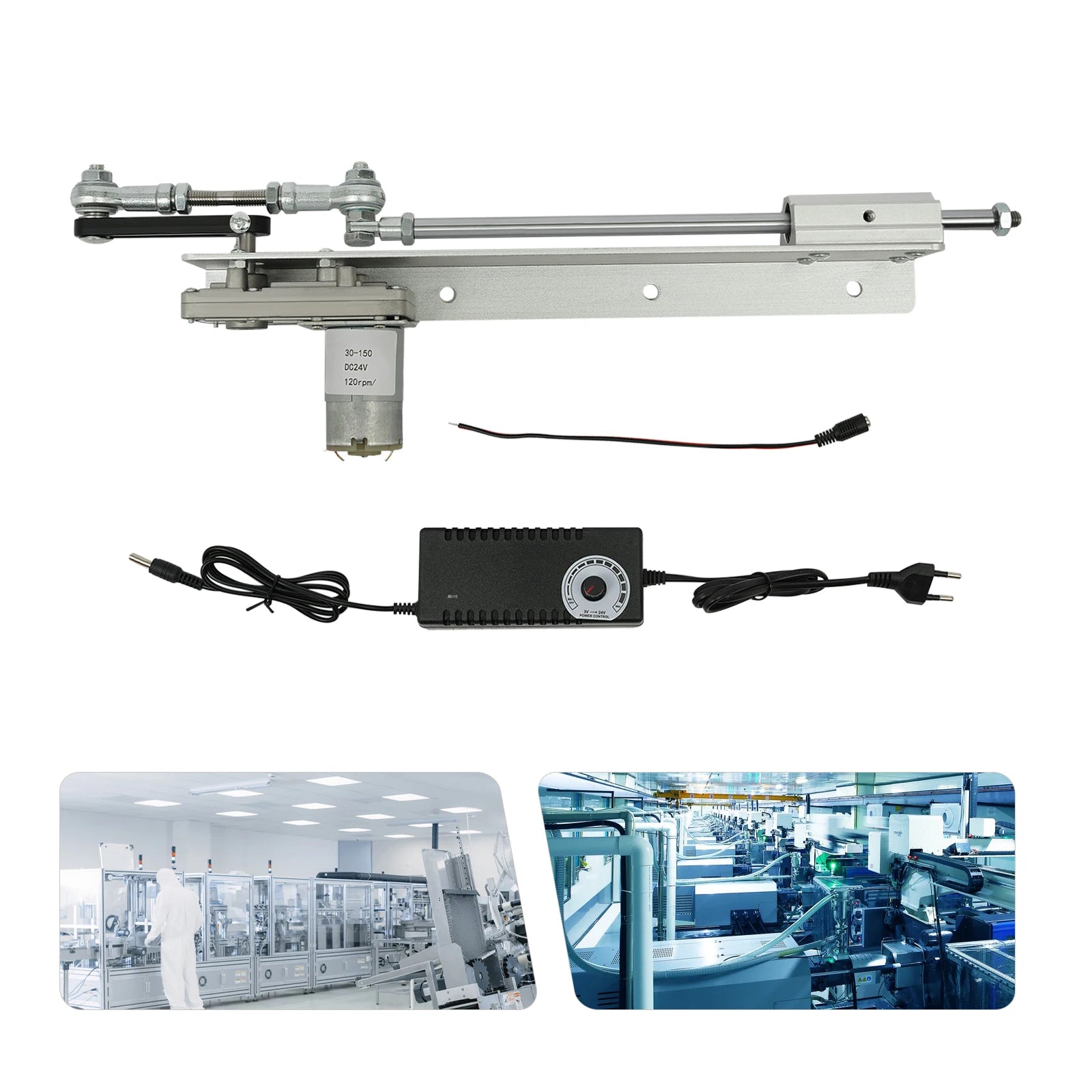 DC24V Mini Telescopic Linear Actuator 3-15CM Adjustable Telescopic Rocker Actuator| M8 Thread