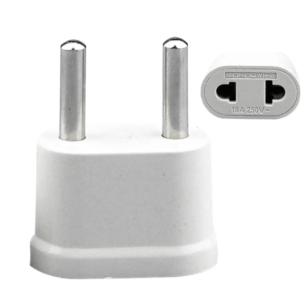 1pcs EU Socket Adapter 2pin 4.0mm 4.8mm European EU To US Plug Power Adapter Converter Electrical Socket Outle