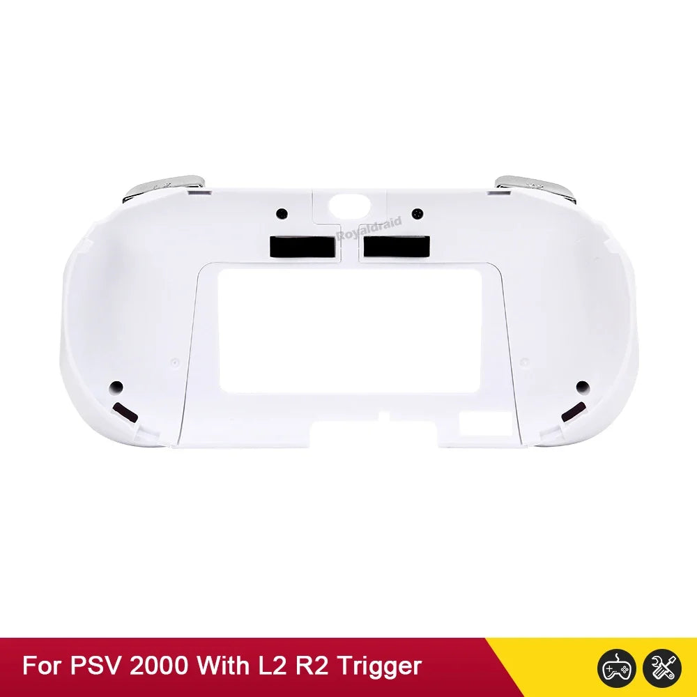 Gamepad Hand Grip Joystick Stand Shell Case Protect with L2 R2 Trigger Button For PS VITA 2000 PSV 2000 Slim + Front L2 R2 Kits