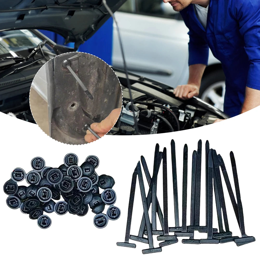50-10PCS Multipurpose Cable Ties Self-Locking Nylon Cable Zip Tie Buckle Universal Wire Tie Fastening Strap Tool for Car Repair
