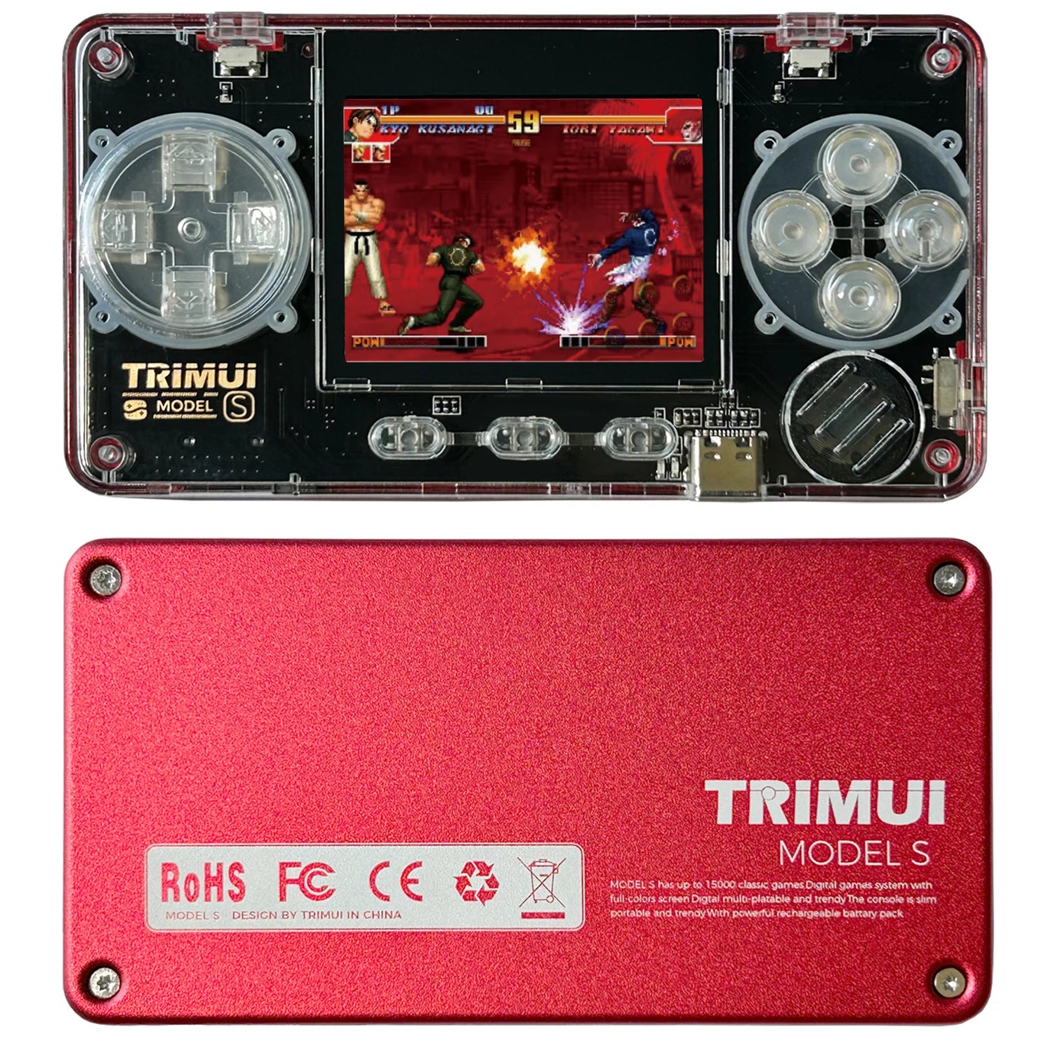 TRIMUI Model S Handheld Game Console 2.0 Inch IPS Screen Mini Portable Player 15000plus Classical Games Retro Game Console