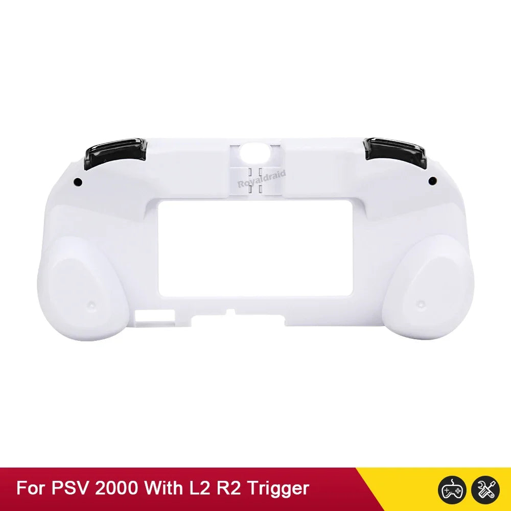 Gamepad Hand Grip Joystick Stand Shell Case Protect with L2 R2 Trigger Button For PS VITA 2000 PSV 2000 Slim + Front L2 R2 Kits