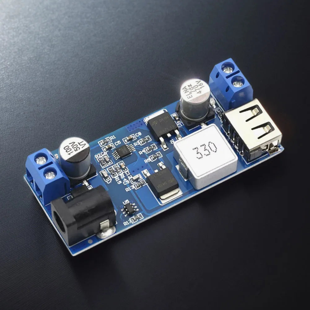 DC-DC 24V/12V To 5V 5A Step-down Charging Module USB Buck Step Down Converter Module Step-down Power Supply Module for Phone