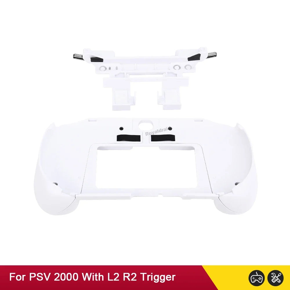 Gamepad Hand Grip Joystick Stand Shell Case Protect with L2 R2 Trigger Button For PS VITA 2000 PSV 2000 Slim + Front L2 R2 Kits