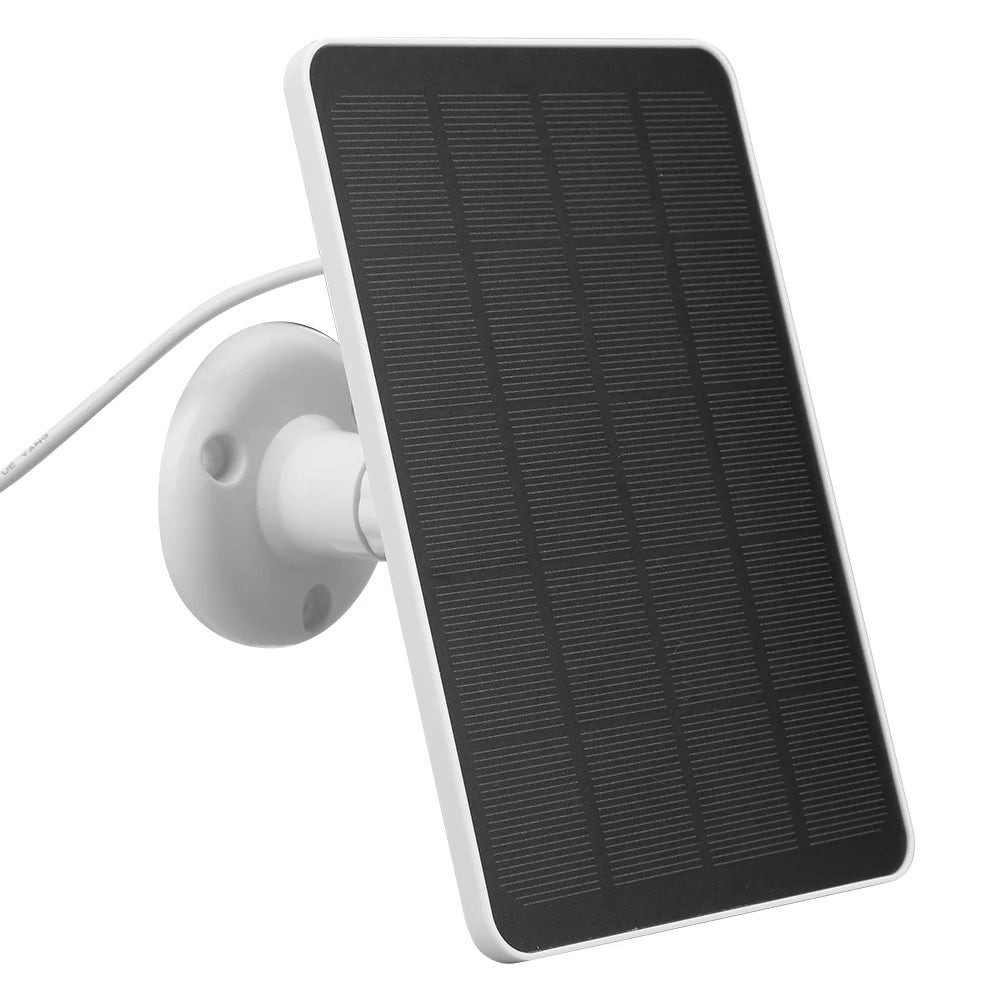 20W IP Security Camera Charger DC3.5x1.35-port Solar Panel Kit Wall Mount Bracket for Ring Spotlight Camera/Ring Stick Up Camera