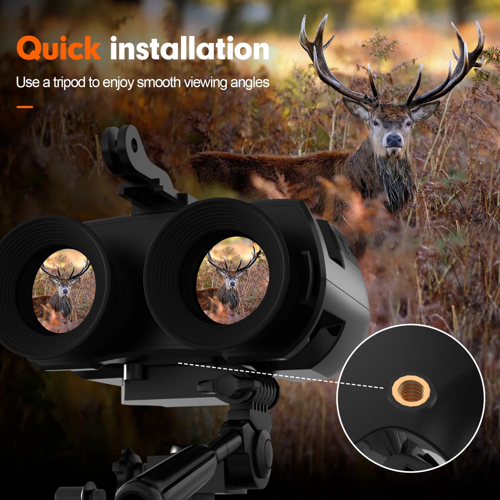 Gtmedia N4 Night Vision Binoculars Featuring Adjustable Brightness 5x Zoom And 1080p Video Recording For Outdoor Adventures
