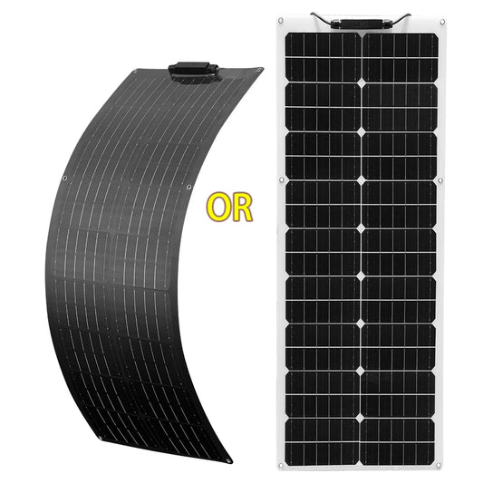 19.8V 50 Watt Flexible Solar Panel 12V 50W Solar Cell Power Generation System Waterproof  Panels For Car/RV/Yacht Battery Charge