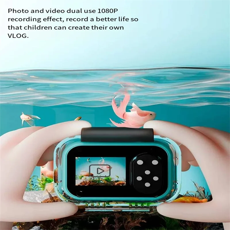 Waterproof children's camera HD digital photography video games Student travel Holiday gifts Toy mini camera