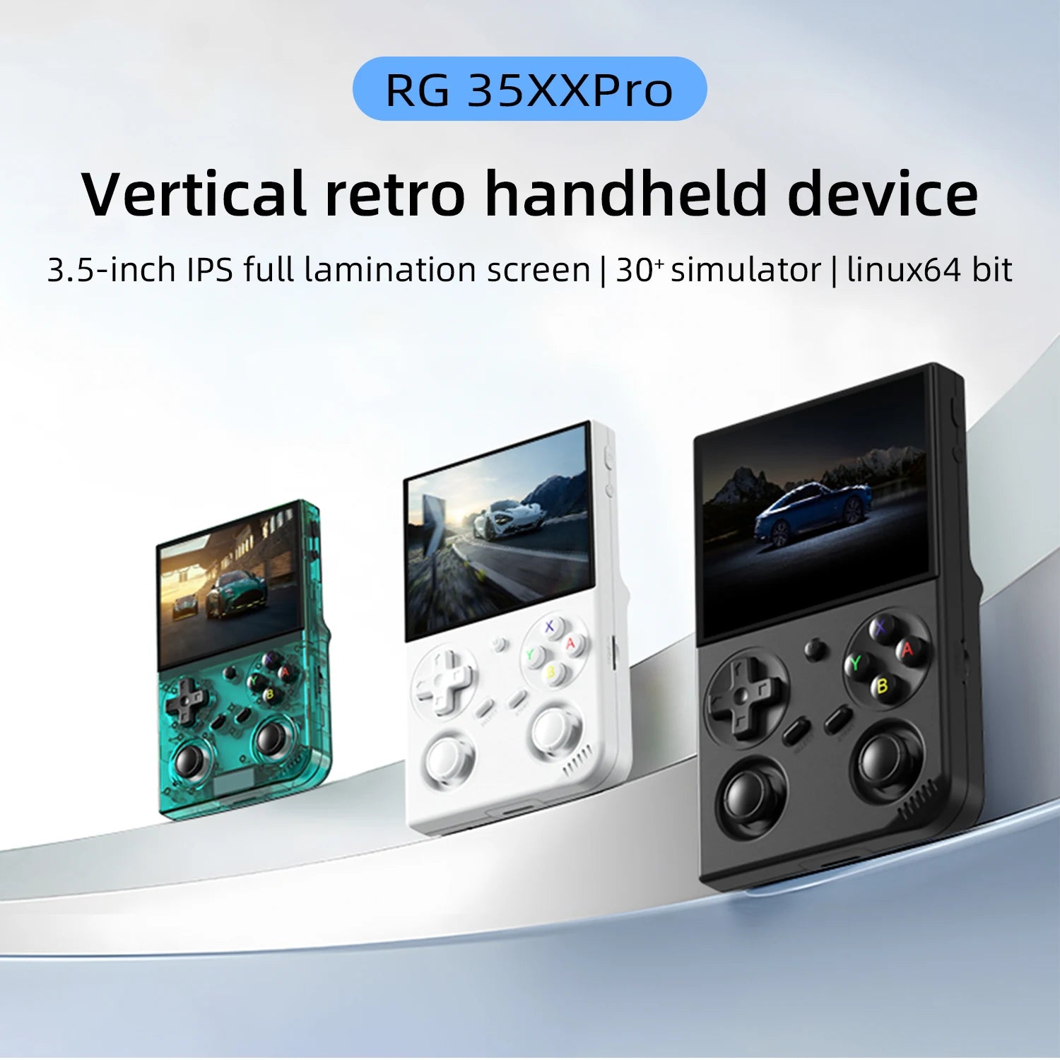 Anbernic RG 35XXPro Retro Handheld Game Console 3.5" IPS Screen Linux 64bit 3200mAh Gaming Player Support RixelHK WiFi Streaming