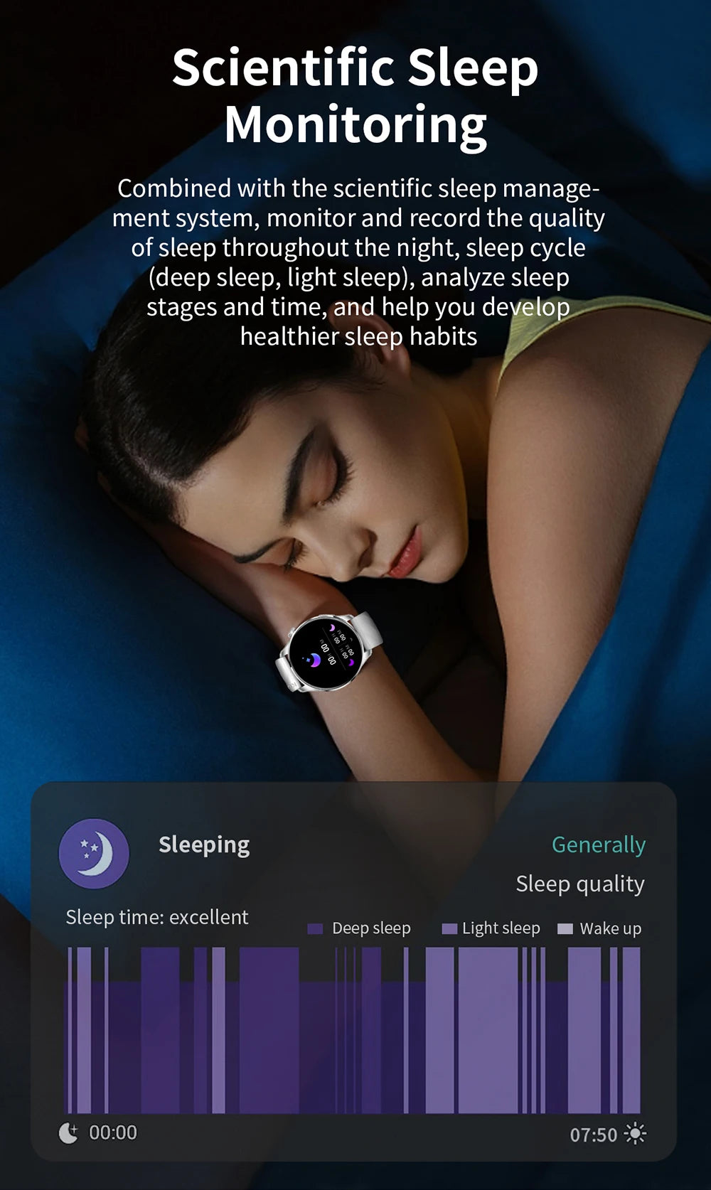 KUMI GW3 Pro Smartwatch 1.43" AMOLED Display IP68 Waterproof Bluetooth 5.2 Fitness Watch Heart Rate Blood Oxygen Tracker