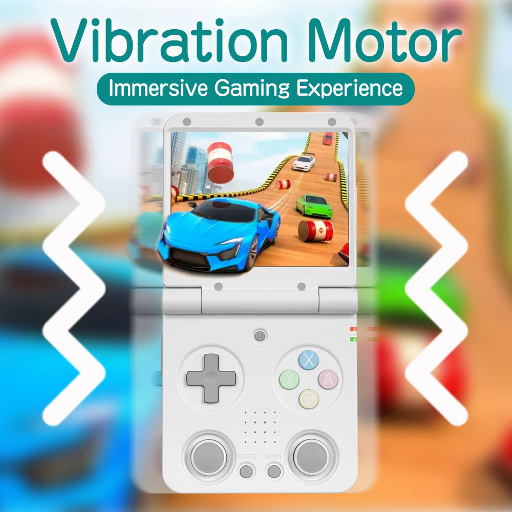 MIYOO Flip V2 Handheld Game Players 3.5''IPS Screen Linux System Onion OS Video Game Consoles Free Storage Bag Gamer Gift Gaming