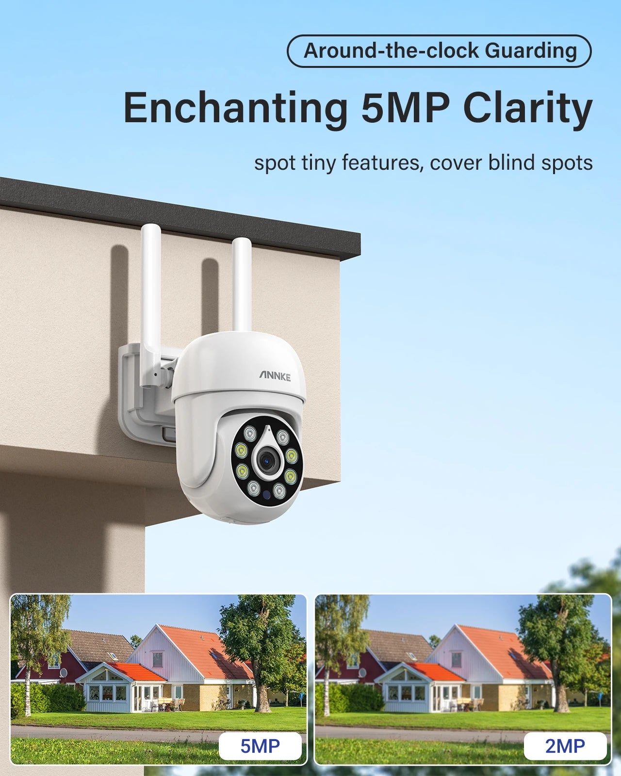 ANNKE 4K Wifi security camera IP66 Weatherproof outdoor surveillance camera Night Vision wireless cctv camera For wireless NVR