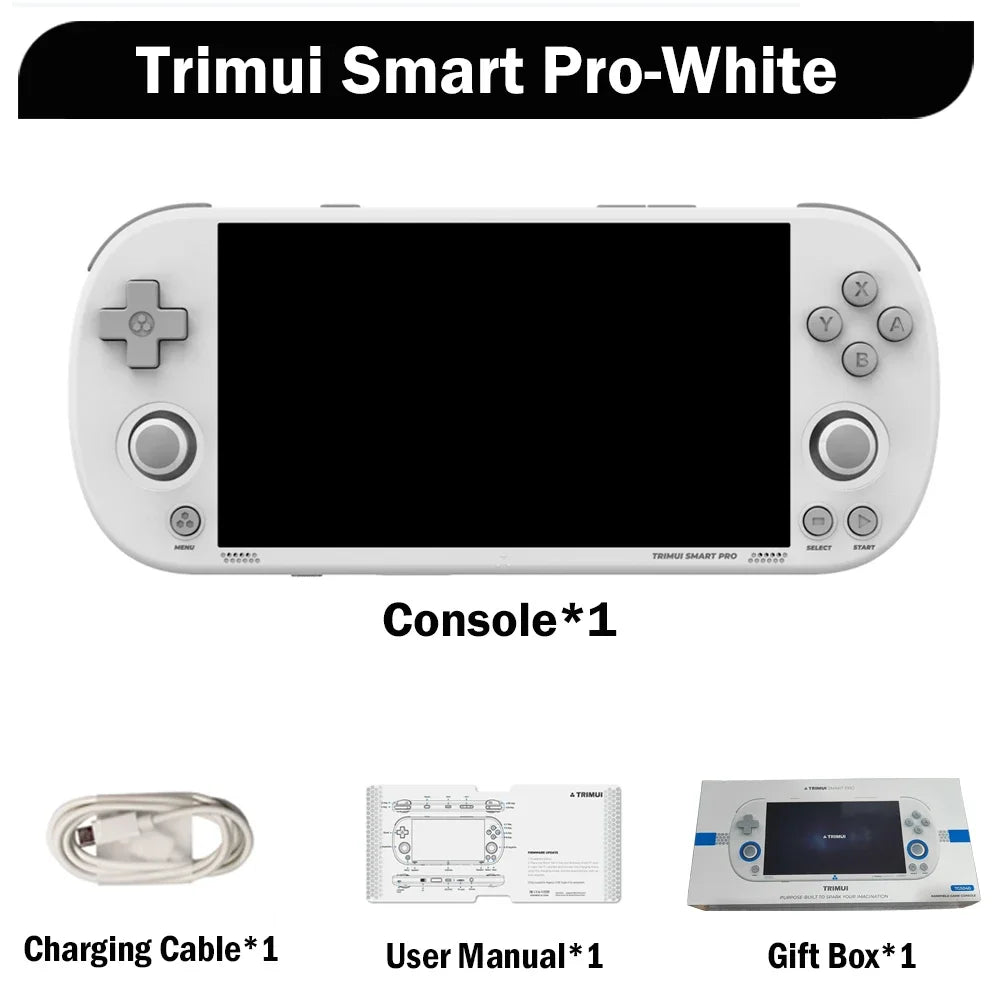 AMPOWN Trimui Smart Pro Handheld Game Players Consoles 4.96'' IPS Screen Linux Portable Console Retro Video Game US Warehouse