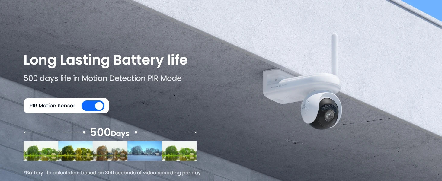 Reolink 4K Solar WiFi Security Camera Long Lasting 360° PT Auto Tracking Wireless ColorX Night Vision Dual-Band WiFi 6 IP Camera