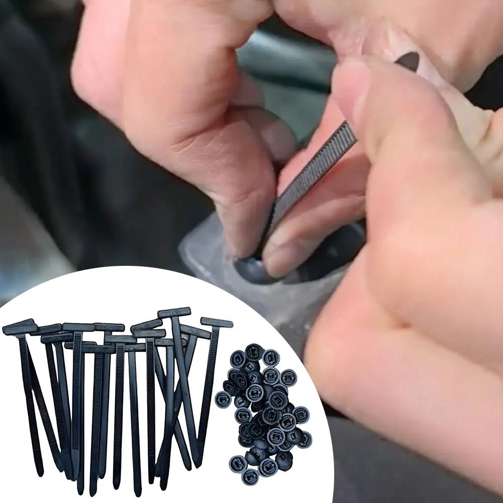 50-10PCS Multipurpose Cable Ties Self-Locking Nylon Cable Zip Tie Buckle Universal Wire Tie Fastening Strap Tool for Car Repair