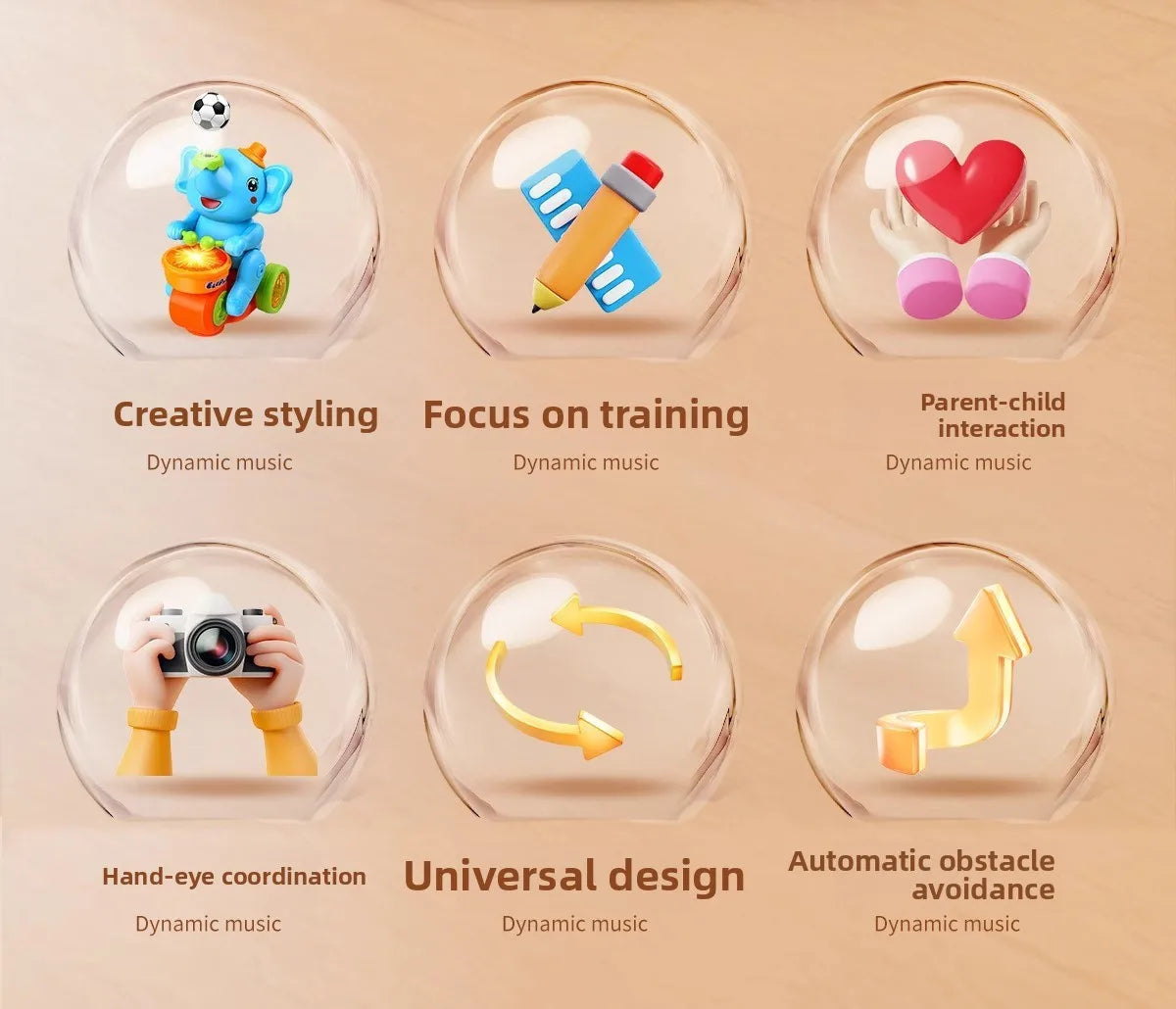 Musical Walking Elephant Drummer Toys for  Kid Musical Toy with LED Light Music Sensory Activity Toys Learning Educational Toys