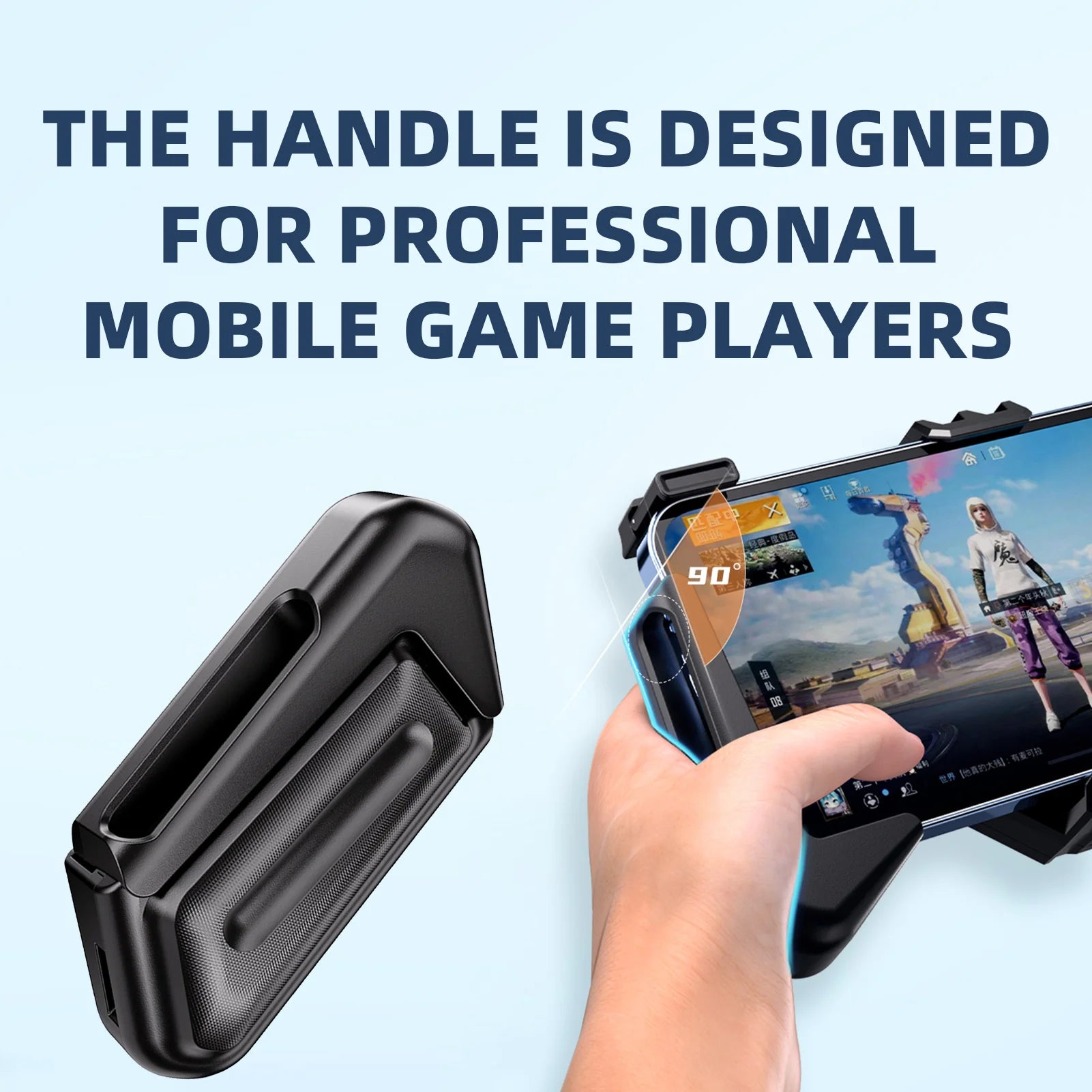 Mobile Game Controller Gamepad Mobile Game Handle Adjustable Mobile Gaming Controller Grip With Triggers For Phones