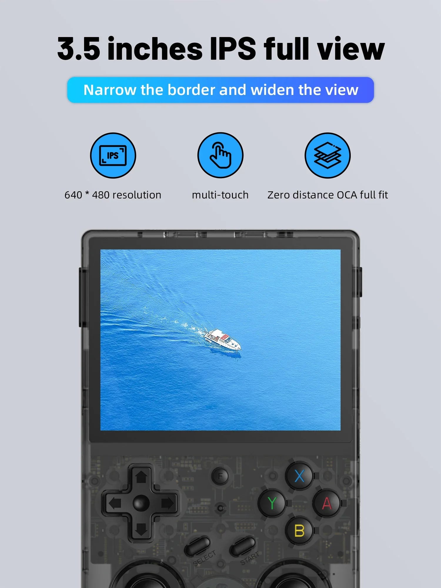 ANBERNIC RG353V RG353VS Handheld Game Console 3.5'' IPS Screen HDMI Output Android Linux OS Supports Wift Built-in 20000 Games