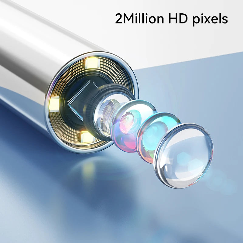 Otoscope Ear Camera with 1.38'' Screen1080P Ear Scope with 4 LEDs Support Photo and Video Ideal Pocket Otoscope for Adults Kids