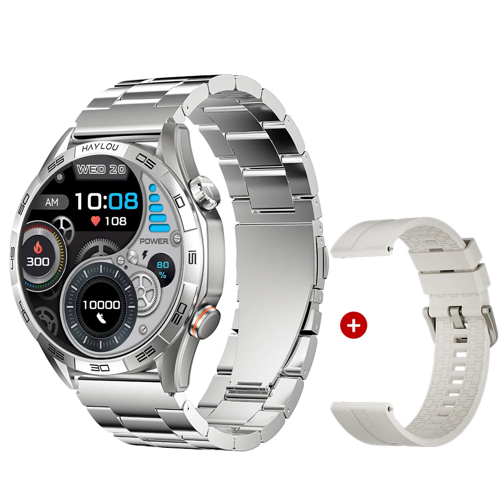 HAYLOU Solar 5 Smartwatchs 1.58'' AMOLED Display 60Hz Smart Watch Voice Calling 24H Health Monitoring Sports Smartwatch for Men