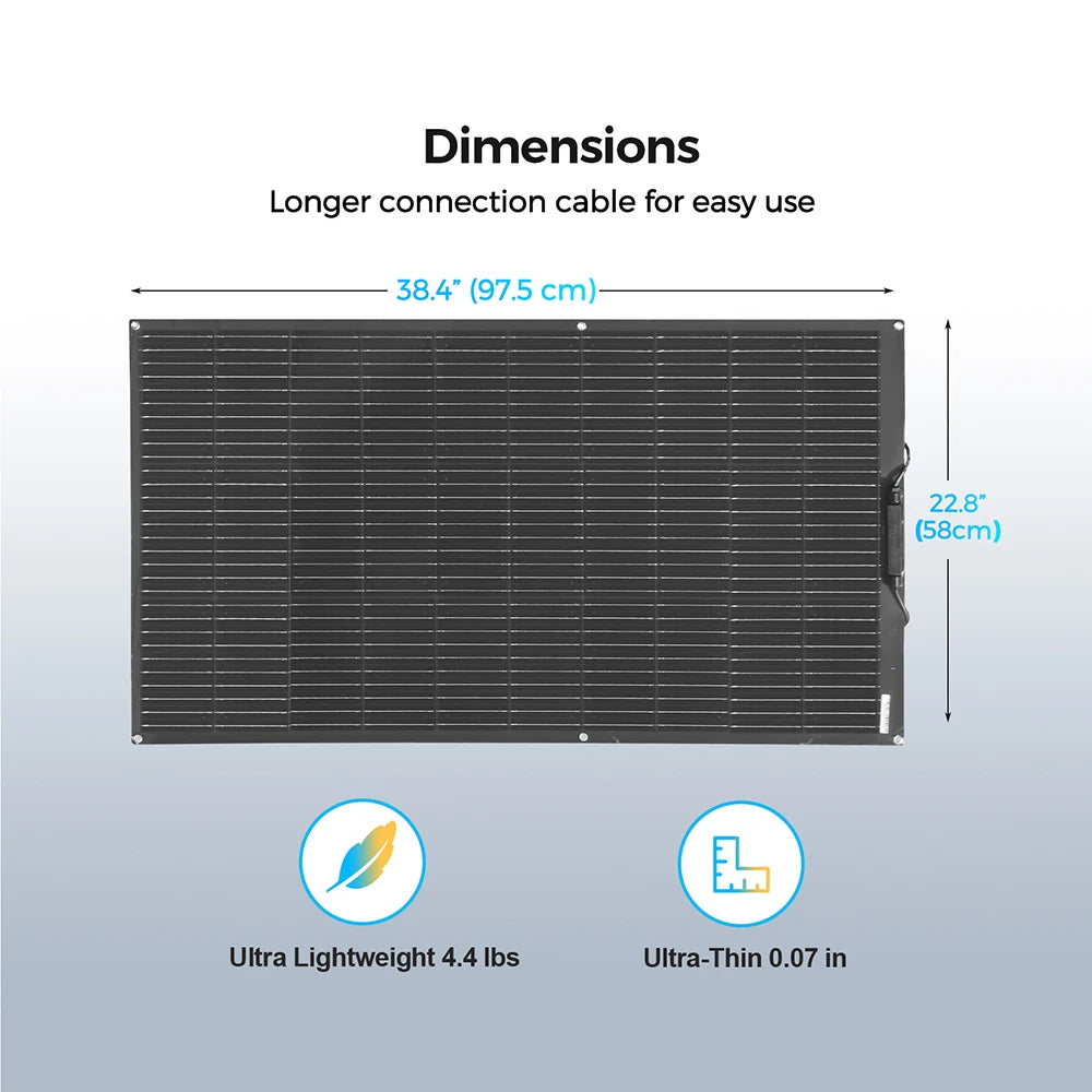 XINPUGUANG Flexible Solar Panel OR Monocrystalline Solar Battery Charger Kit Off- Grid System 1000W, 600W,400W,200W,100W