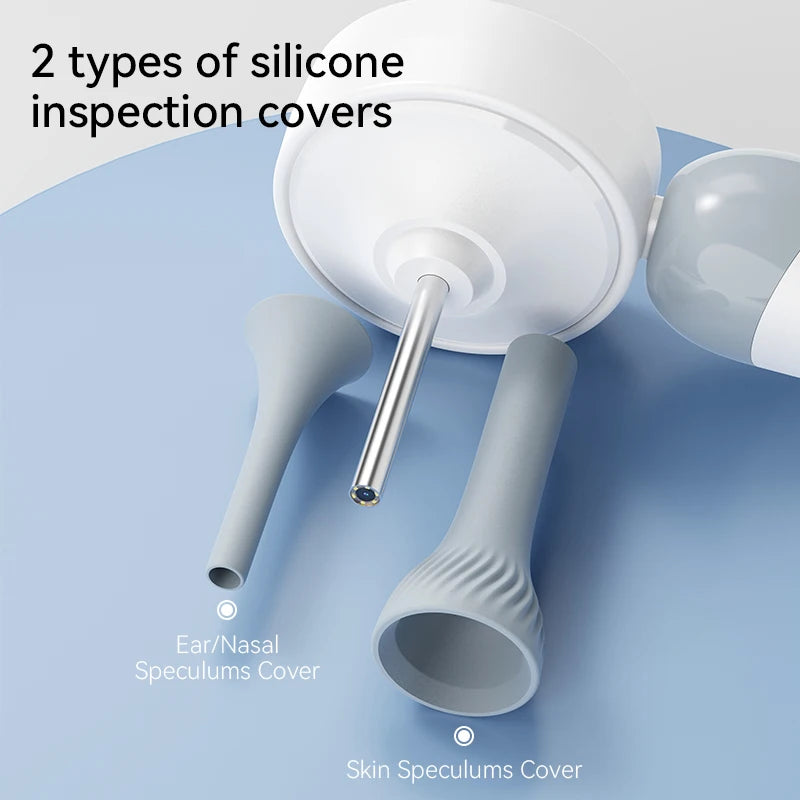 Otoscope Ear Camera with 1.38'' Screen1080P Ear Scope with 4 LEDs Support Photo and Video Ideal Pocket Otoscope for Adults Kids