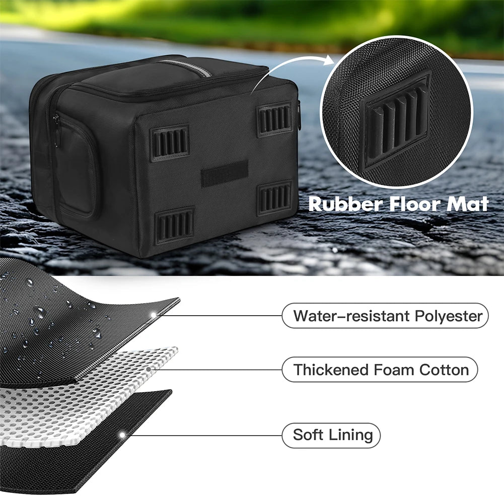 Portable Travel Case Waterproof Power Station Storage Case Protective Storage Bag for BLUETTI Solar Generator EB3A 268Wh LiFePO4