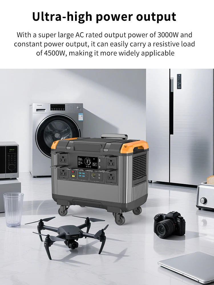 （Fast Delivery）3000w Portable Power Station Portable Generator 2400w 1200w 600w With Solar Panel (multiple options) Camping