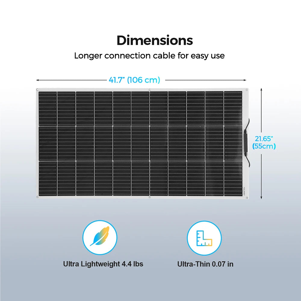 Solar panel kit Flexible Module 18V 120W 240w 360w 480w 600w 720w 12V or 24v photovoltaic for Motorhome Battery  Home Charger