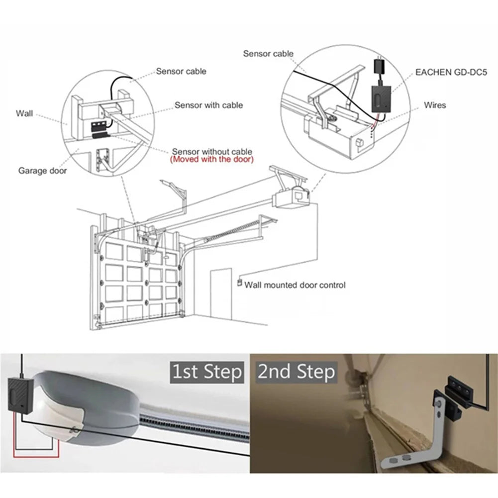 Tuya Smart life Garage Door Opener Wifi Switch ewelink APP Control Audio Password Control Real Time Monitor Work With Alexa Siri